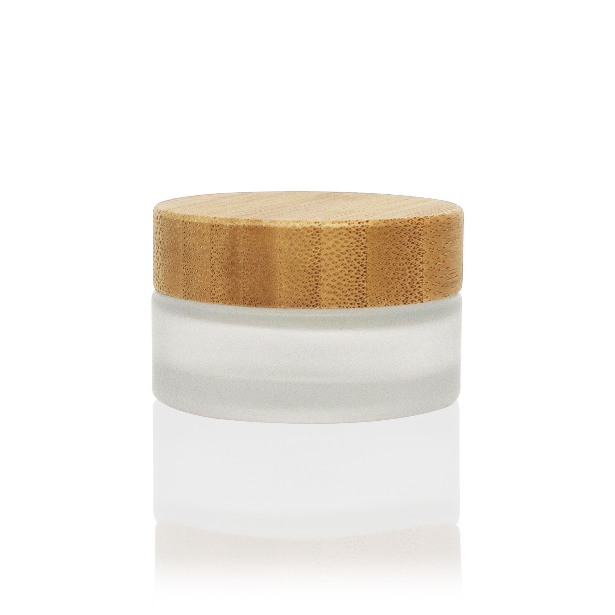 30g High Quality Custom Cosmetic Luxury Bamboo Jar with Bamboo Screw Caps for Face Cream Lipstick & Skin Care
