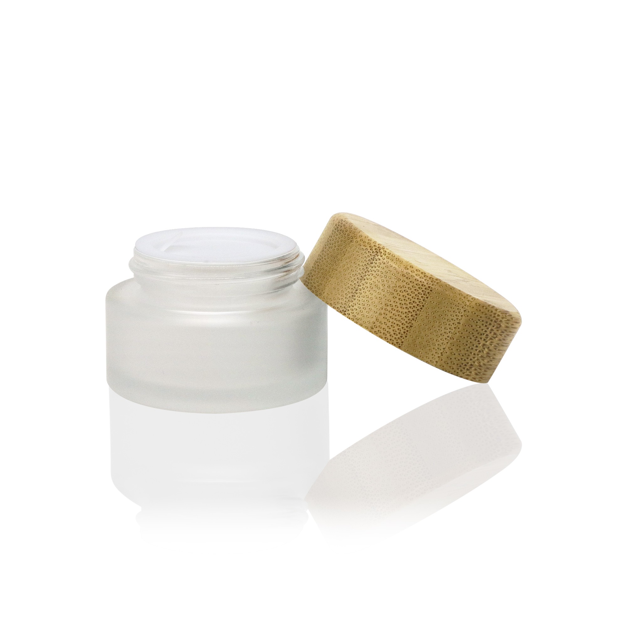 Hot sale high quality Bamboo Lid Glass Cosmetic Jar Airtight Cream Container Custom Hot sale high quality Bamboo Lid Glass Cosmetic Jar Airtight Cream Container Custom
