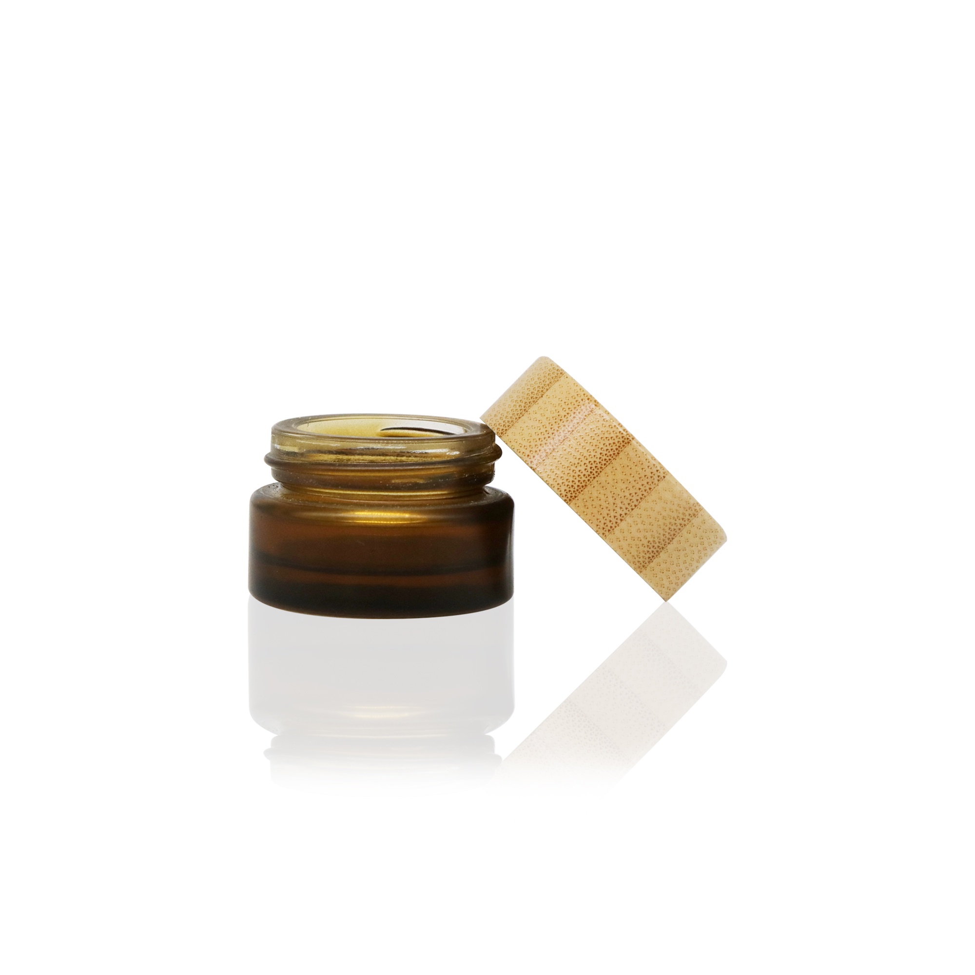 Bamboo Packaging Cosmetic 15g Face Cream Jar Lip Balm Scrub Mask Frosted Clear Bamboo Lid Glass Jar Bamboo Packaging Cosmetic 15g Face Cream Jar Lip Balm Scrub Mask Frosted Clear Bamboo Lid Glass Jar