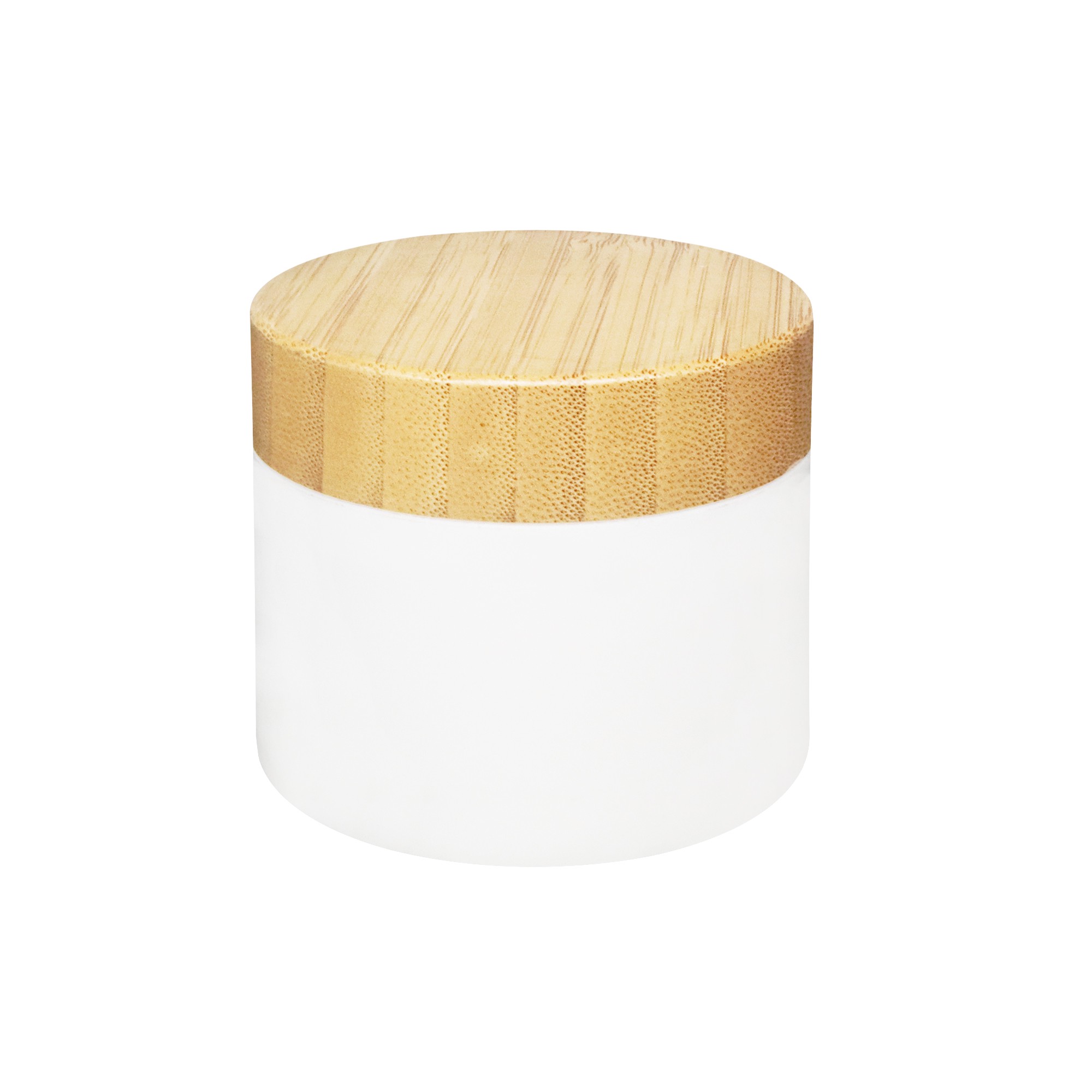 In Stock Wholesale 150ml Wide-Mouth Airtight PET clear Cream Bottle Jar With Bamboo Wood Lid for Skin Care