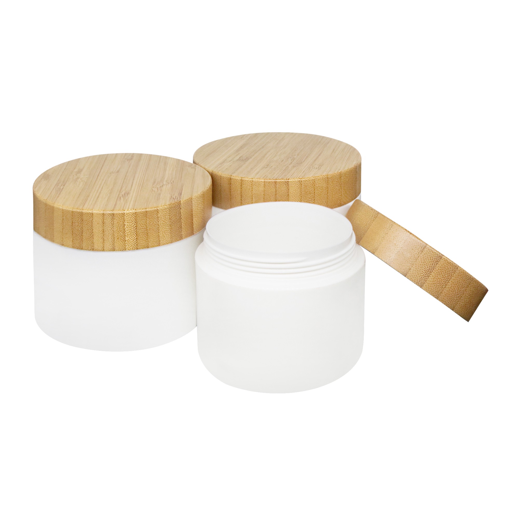 In Stock Wholesale 150ml Wide-Mouth Airtight PET clear Cream Bottle Jar With Bamboo Wood Lid for Skin Care In Stock Wholesale 150ml Wide-Mouth Airtight PET clear Cream Bottle Jar With Bamboo Wood Lid for Skin Care