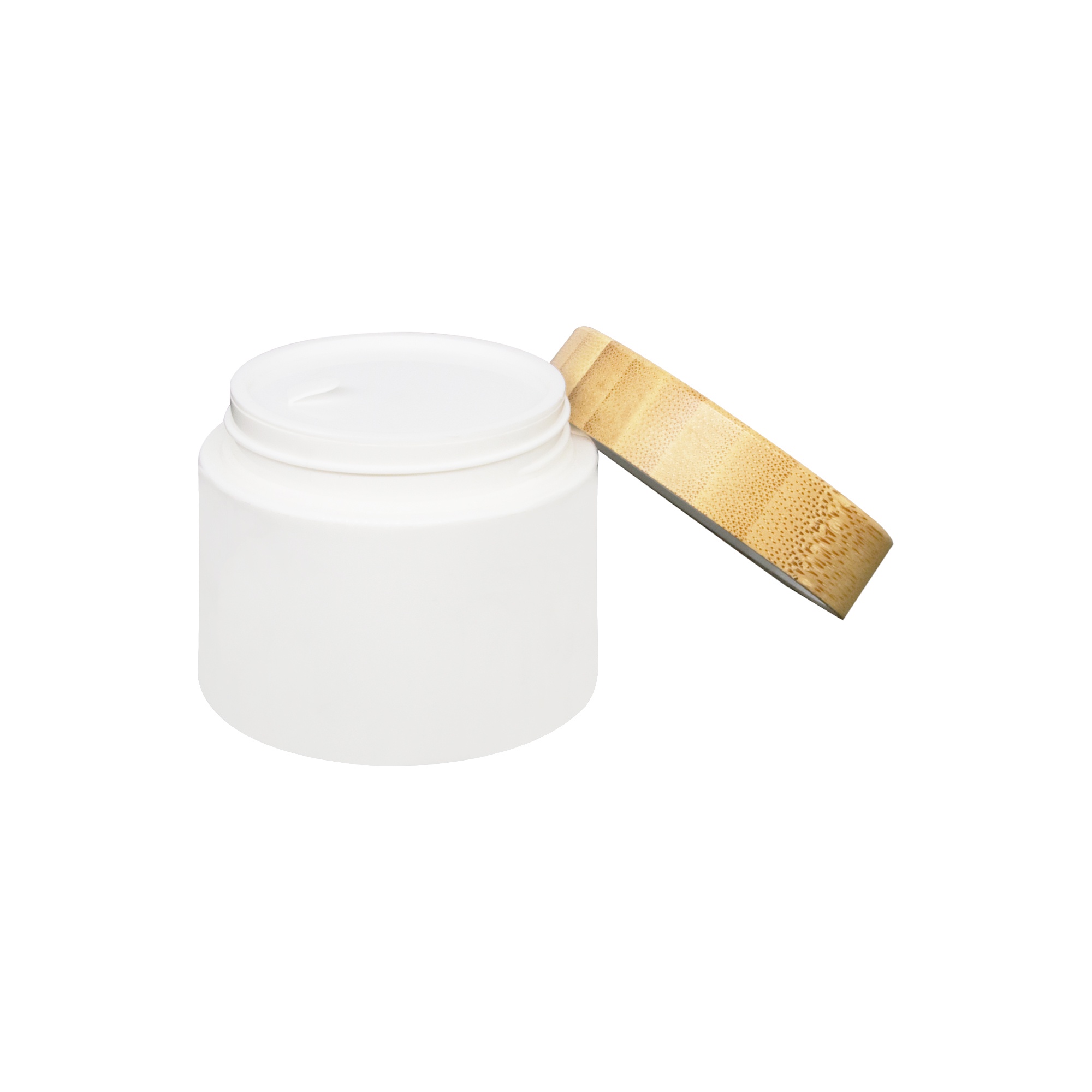 Eco Friendly 30g 50g 100g 150g 200g PP Plastic Cosmetic Jar with Natural Bamboo Lid for Cream Loose Powder Skincare Packaging Eco Friendly 30g 50g 100g 150g 200g PP Plastic Cosmetic Jar with Natural Bamboo Lid for Cream Loose Powder Skincare Packaging