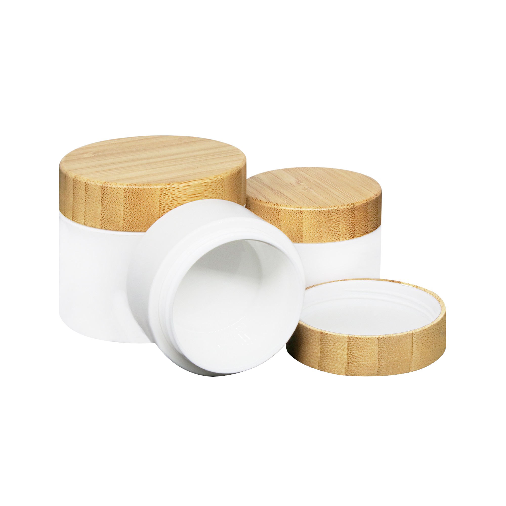 Sustainable Bamboo Lid Plastic Cream Jar | OEM/ODM Packaging Solution for Beauty Brands Sustainable Bamboo Lid Plastic Cream Jar | OEM/ODM Packaging Solution for Beauty Brands