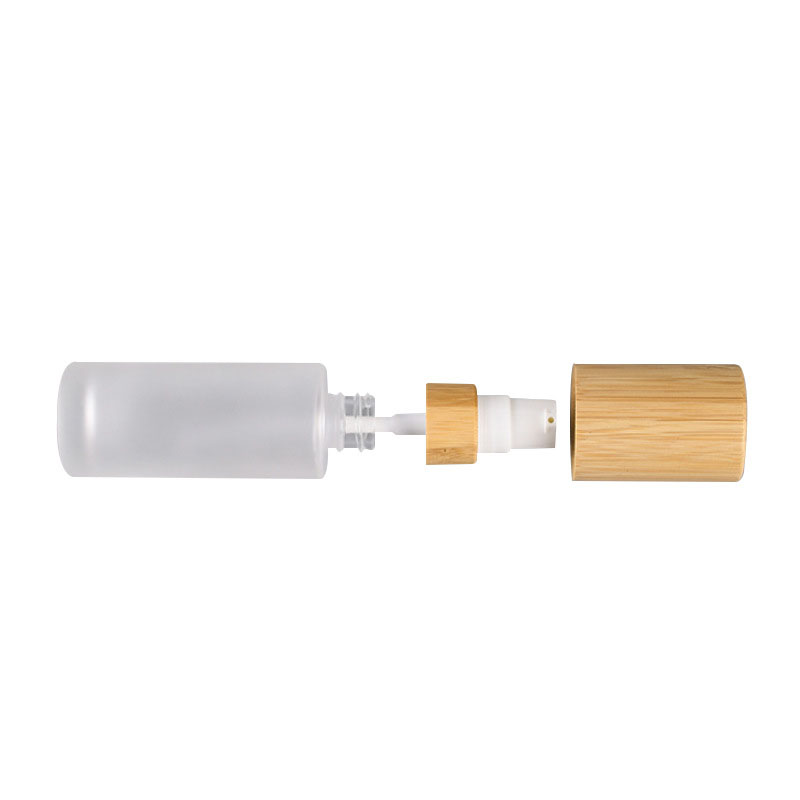 Wholesale Custom 30ml Round clear Glass Cosmetic Perfume Mist Spray Bottle with Bamboo Cap for Personal Care Wholesale Custom 30ml Round clear Glass Cosmetic Perfume Mist Spray Bottle with Bamboo Cap for Personal Care
