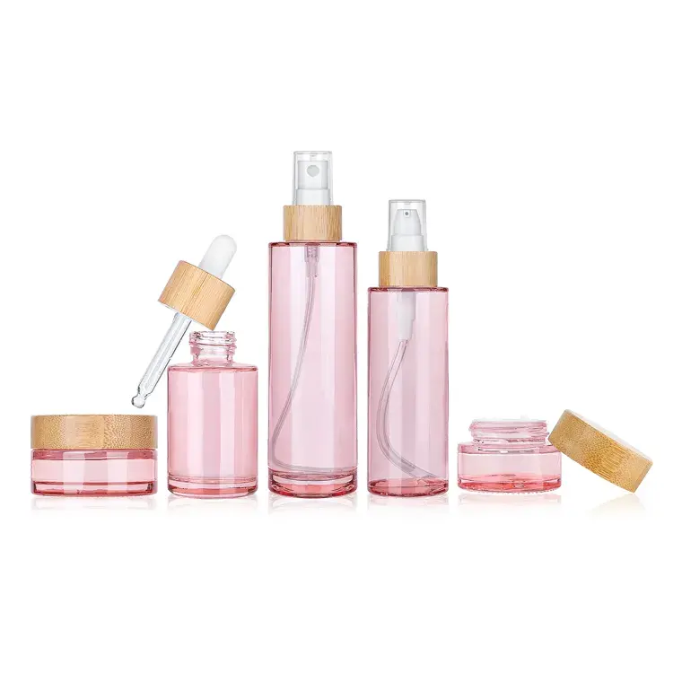 Luxury Bamboo Cosmetic Packaging 100ml Body Lotion Shampoo Pump White Porcelain Skin Care Jare With Bamboo Cap Luxury Bamboo Cosmetic Packaging 100ml Body Lotion Shampoo Pump White Porcelain Skin Care Jare With Bamboo Cap
