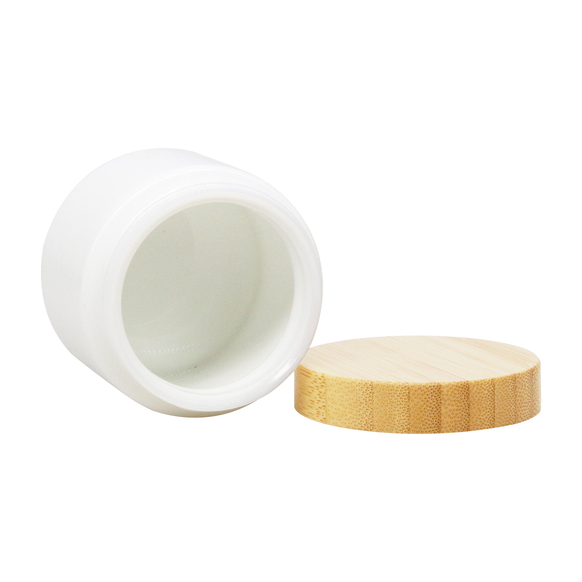 Luxury Custom Eco-Friendly 10g White PP Plastic Jar Empty Cosmetic Skin Care Cream with Bamboo Lid Luxury Custom Eco-Friendly 10g White PP Plastic Jar Empty Cosmetic Skin Care Cream with Bamboo Lid