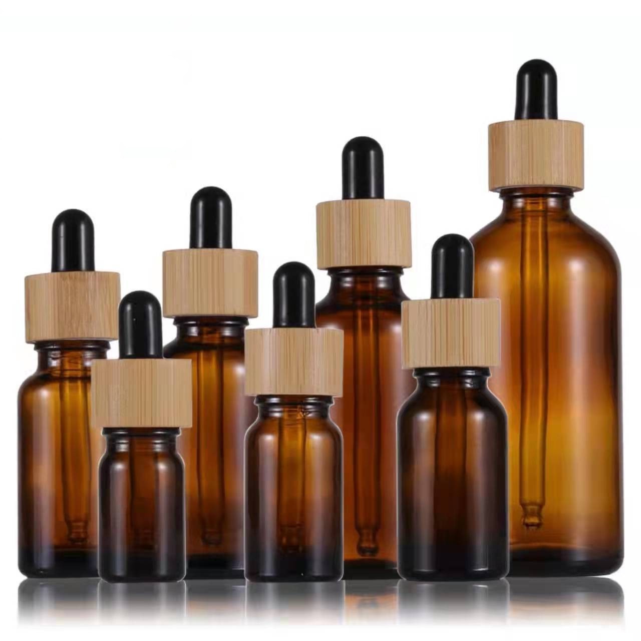 Custom 30ml Cosmetic Green Frosted Amber Essential Glass Spray Dropper Bottles with Bamboo Lid Custom 30ml Cosmetic Green Frosted Amber Essential Glass Spray Dropper Bottles with Bamboo Lid