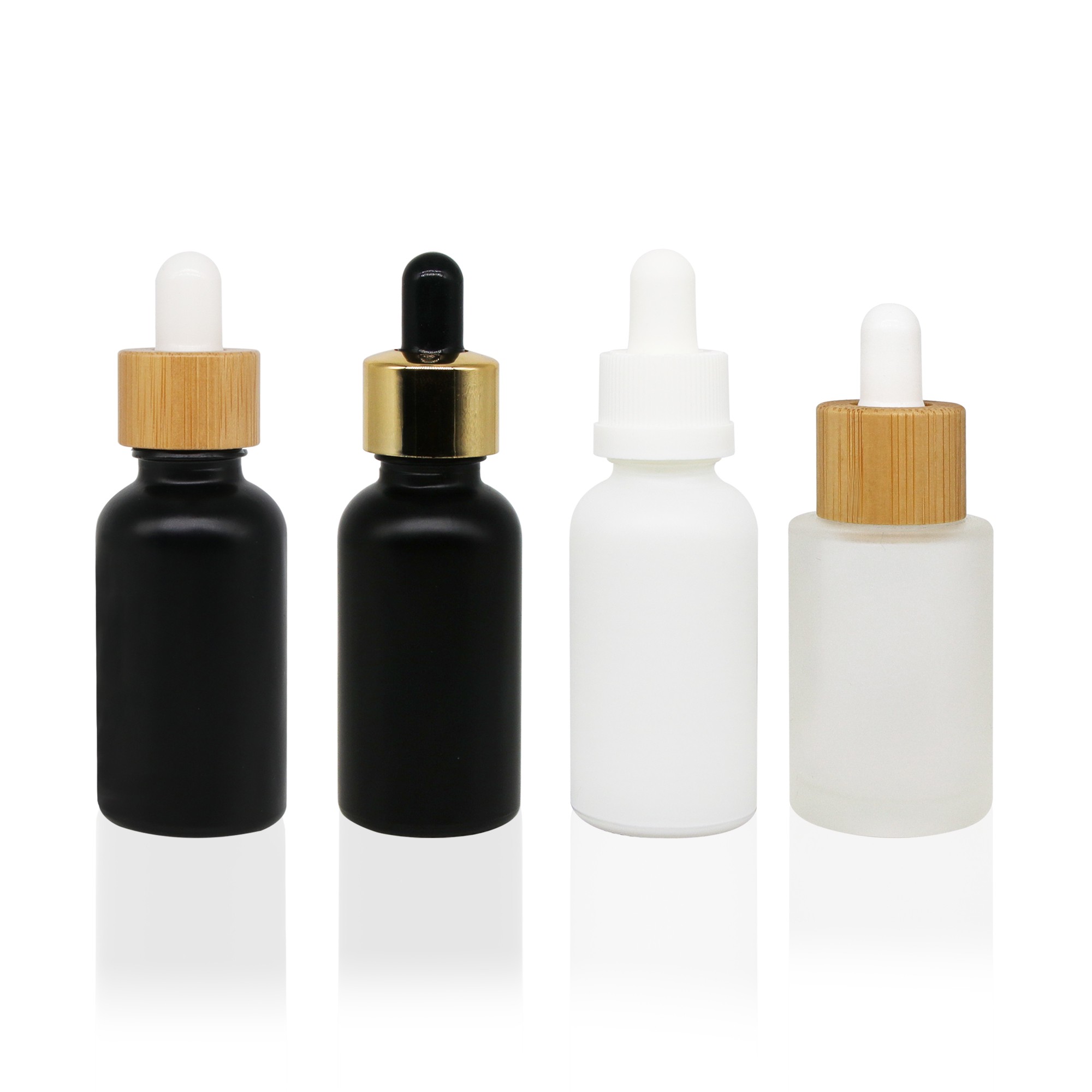 Bamboo Packaging Cosmetic 15ml 1oz 30ml 50ml Amber Black Frosted Glass Bottle with Bamboo Lid Bamboo Packaging Cosmetic 15ml 1oz 30ml 50ml Amber Black Frosted Glass Bottle with Bamboo Lid