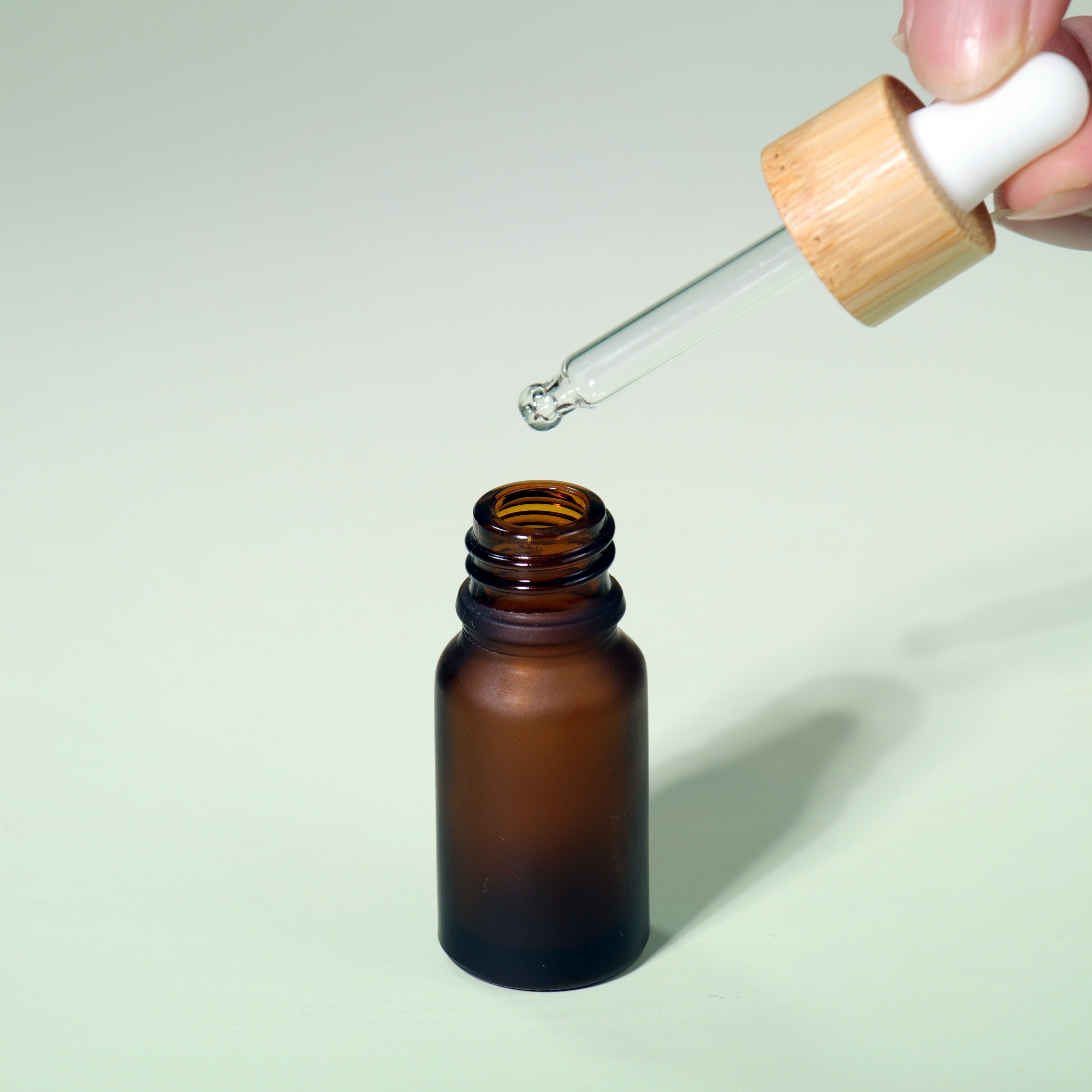 Hot Sell 100ml Bamboo Custom Skincare Face Serum Essential Oil Glass Dropper Container Bottle