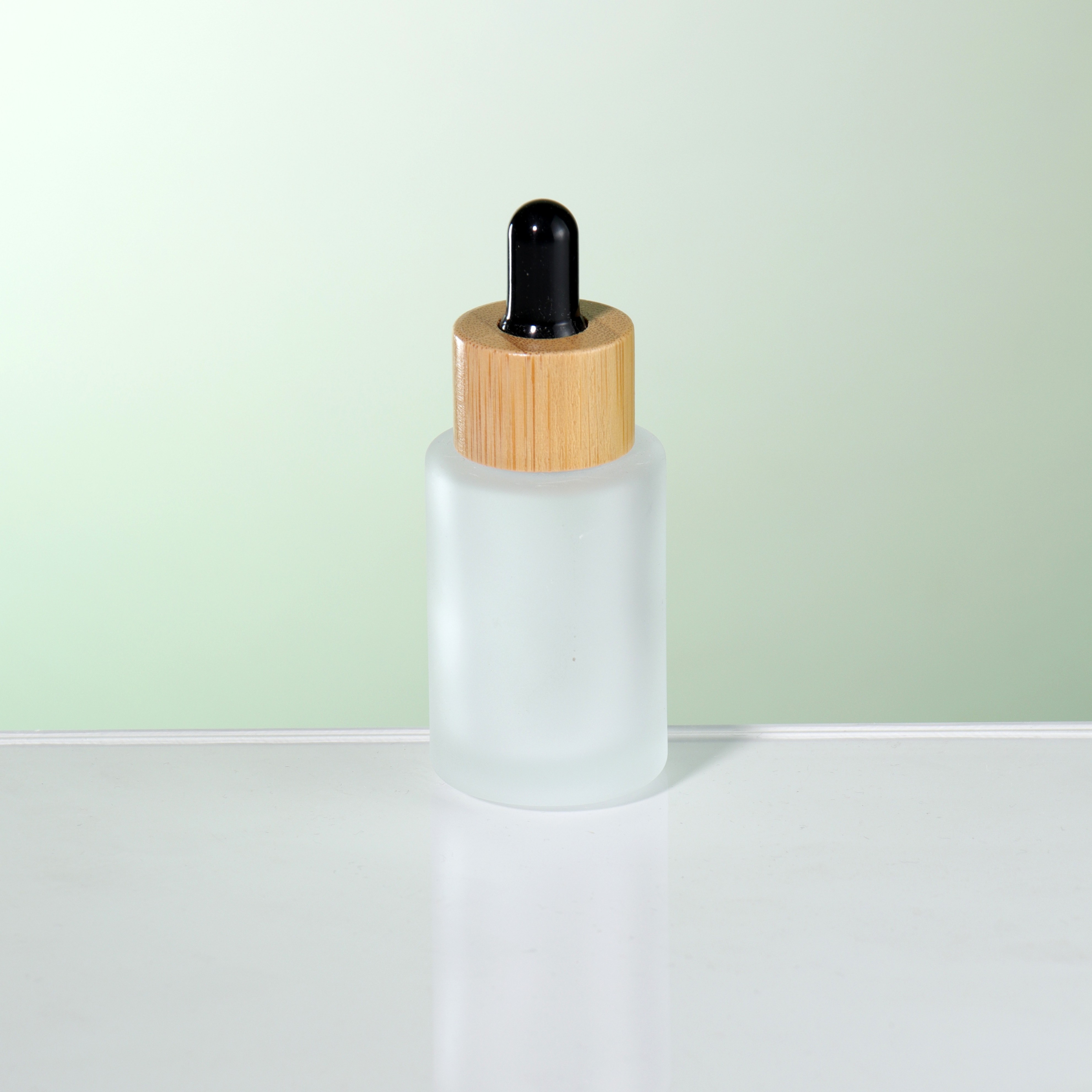 Hot Sell 100ml Bamboo Custom Skincare Face Serum Essential Oil Glass Dropper Container Bottle