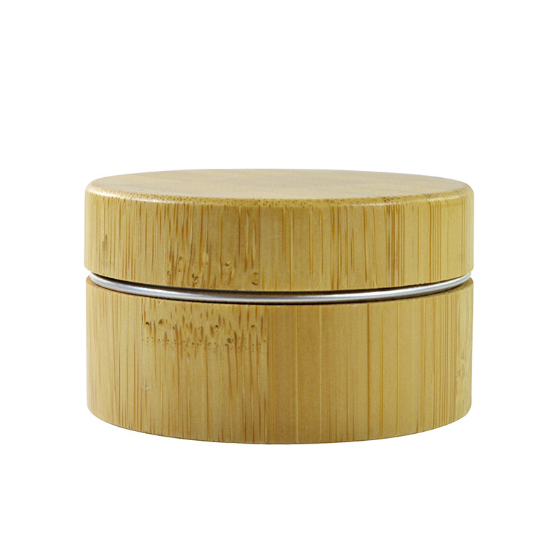 Bamboo Aluminum Engraved Cosmetic Jars with Shape for Face Cream Eye Cream Toothpaste Skin Care Bamboo Aluminum Engraved Cosmetic Jars with Shape for Face Cream Eye Cream Toothpaste Skin Care
