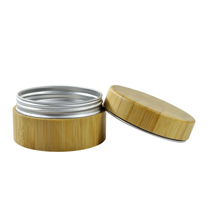 Bamboo Aluminum Engraved Cosmetic Jars with Shape for Face Cream Eye Cream Toothpaste Skin Care Bamboo Aluminum Engraved Cosmetic Jars with Shape for Face Cream Eye Cream Toothpaste Skin Care