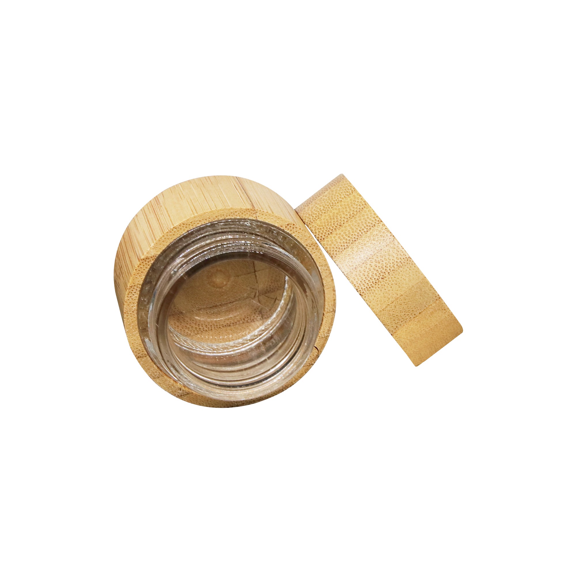 Luxury 15ml Full Bamboo Cosmetic Cream Jar Refillable Glass Inner Skincare Container Eco Friendly for Cream Lotion Luxury 15ml Full Bamboo Cosmetic Cream Jar Refillable Glass Inner Skincare Container Eco Friendly for Cream Lotion