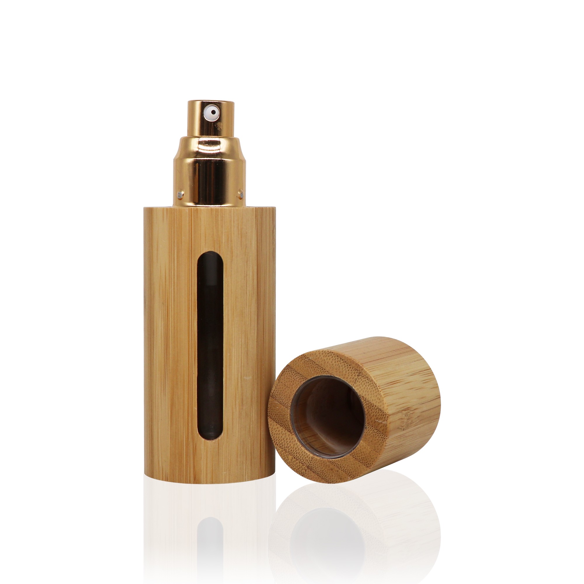 Luxury Perfume Bottle Portable 60ml Mini Glass Perfume Spray Bottle Natural Bamboo Spray Bottle Luxury Perfume Bottle Portable 60ml Mini Glass Perfume Spray Bottle Natural Bamboo Spray Bottle