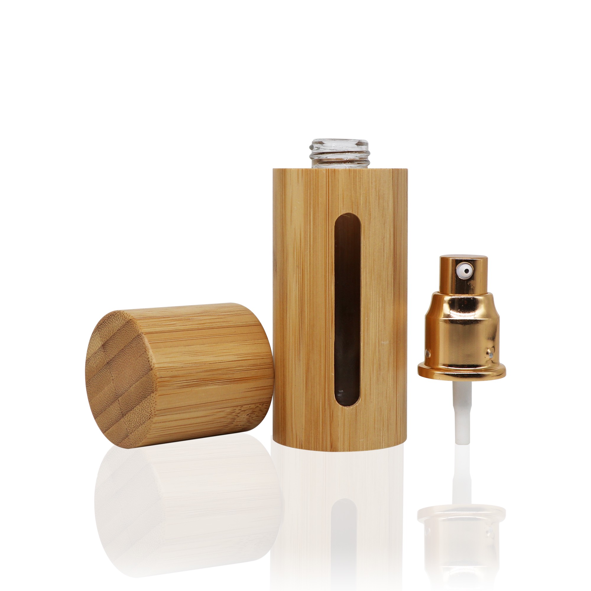 Luxury Perfume Bottle Portable 60ml Mini Glass Perfume Spray Bottle Natural Bamboo Spray Bottle Luxury Perfume Bottle Portable 60ml Mini Glass Perfume Spray Bottle Natural Bamboo Spray Bottle