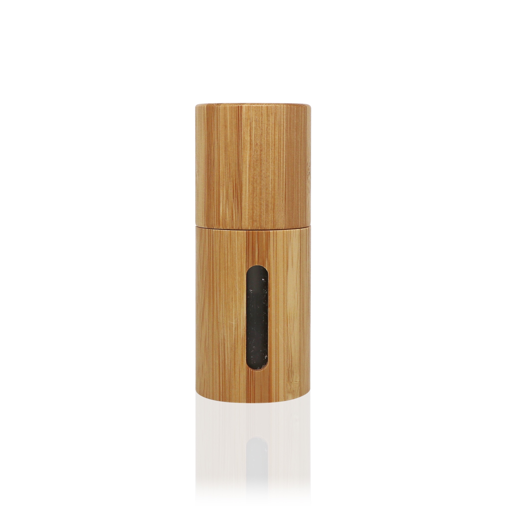Wholesale Reusable 5ml Bamboo Perfume Glass Bottle Travel Size Glass Perfume Glass Spray Bottle