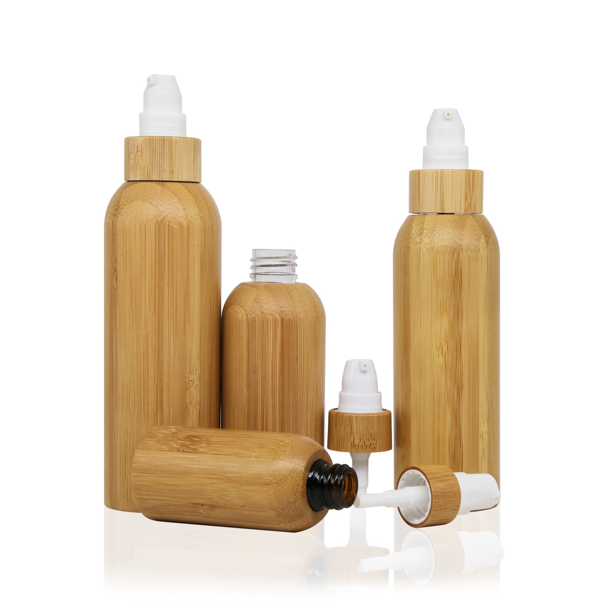 Eco Friendly 60ml Fine Mist Bamboo Bottle With Press Spray Pump for Hair Styling Spray and Multi-Purpose Toner Eco Friendly 60ml Fine Mist Bamboo Bottle With Press Spray Pump for Hair Styling Spray and Multi-Purpose Toner