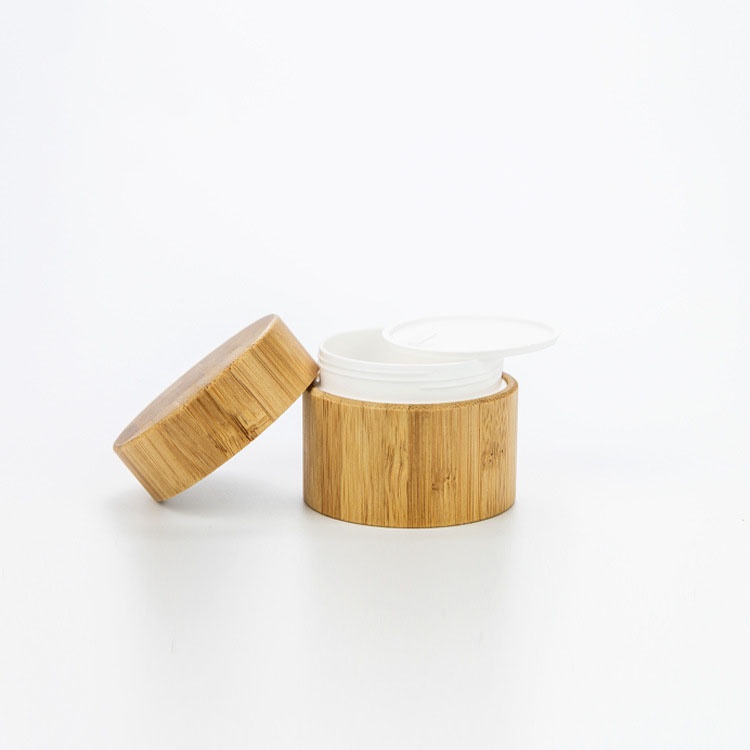 Eco Friendly 30g Natural Bamboo Empty Body Butter Lotion Container Cosmetic Packaging Plastic Cream Jar with Lids Eco Friendly 30g Natural Bamboo Empty Body Butter Lotion Container Cosmetic Packaging Plastic Cream Jar with Lids
