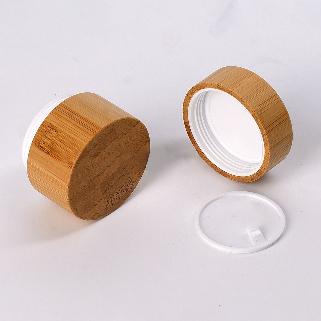 Eco Friendly 30g Natural Bamboo Empty Body Butter Lotion Container Cosmetic Packaging Plastic Cream Jar with Lids Eco Friendly 30g Natural Bamboo Empty Body Butter Lotion Container Cosmetic Packaging Plastic Cream Jar with Lids