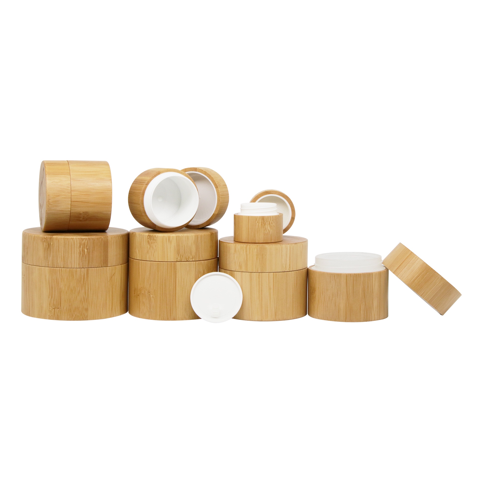 Organic Empty Bamboo Cap Cosmetics Skin Care Eye Cream Face Mask Facial Cleanser Custom Logo Organic Empty Bamboo Cap Cosmetics Skin Care Eye Cream Face Mask Facial Cleanser Custom Logo