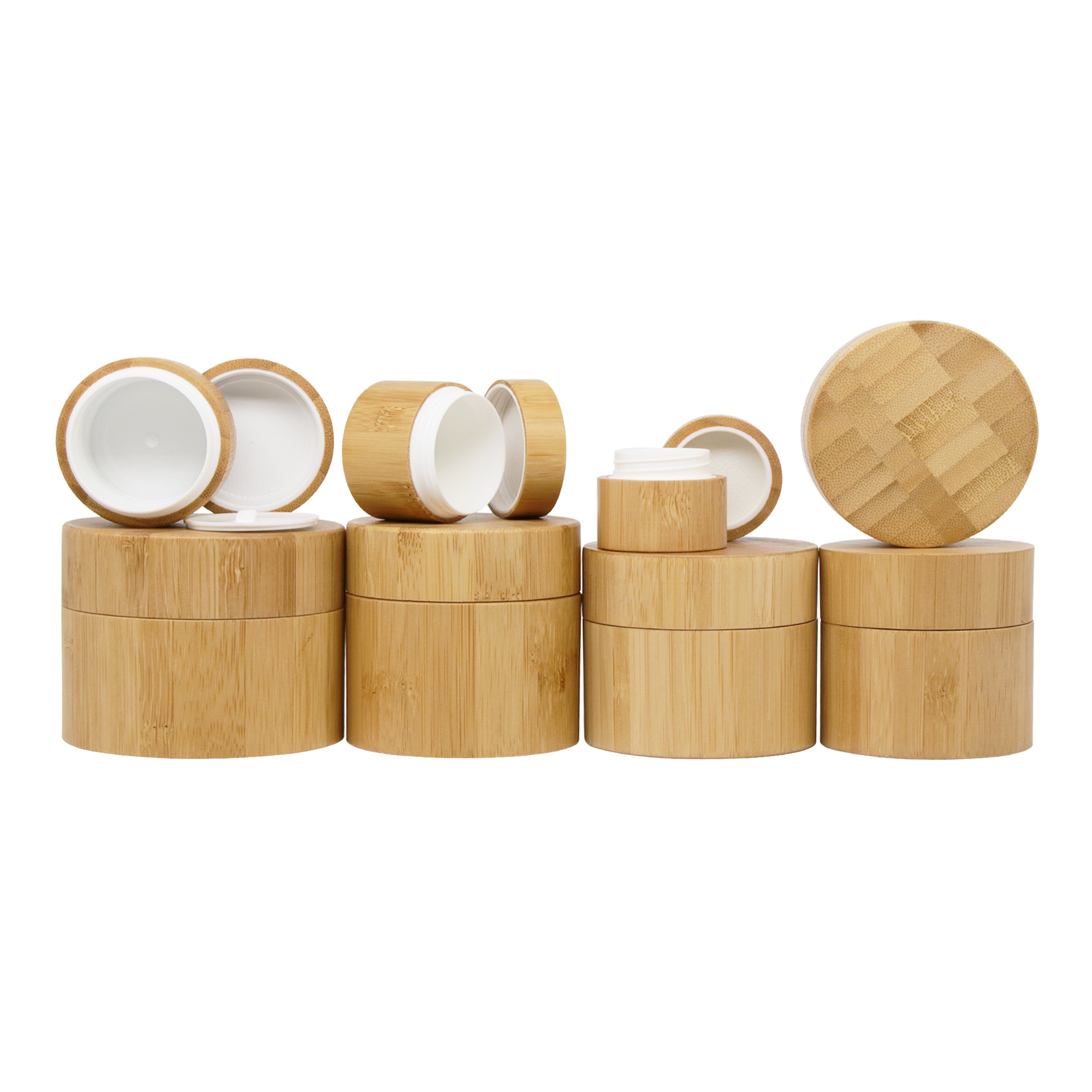 Eco Friendly 30g Natural Bamboo Empty Body Butter Lotion Container Cosmetic Packaging Plastic Cream Jar with Lids Eco Friendly 30g Natural Bamboo Empty Body Butter Lotion Container Cosmetic Packaging Plastic Cream Jar with Lids