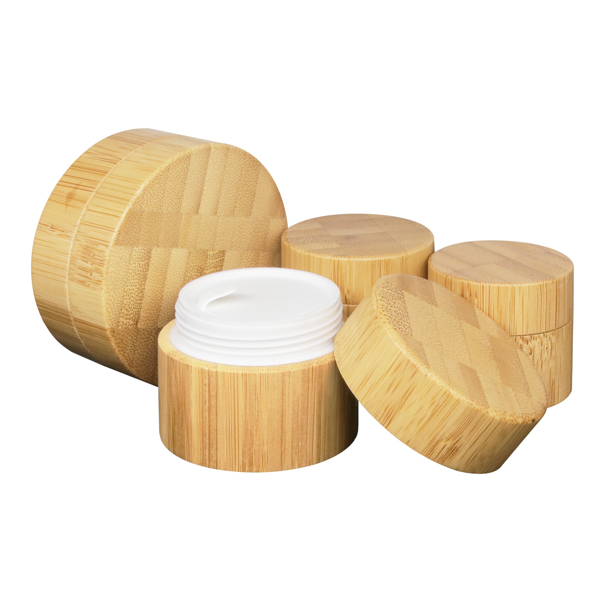 Eco Friendly Zero Waste Skincare Packaging 30g 50g Empty Full Bamboo Cosmetic Jar Natural Wooden Face Cream Jar with Inner Eco Friendly Zero Waste Skincare Packaging 30g 50g Empty Full Bamboo Cosmetic Jar Natural Wooden Face Cream Jar with Inner