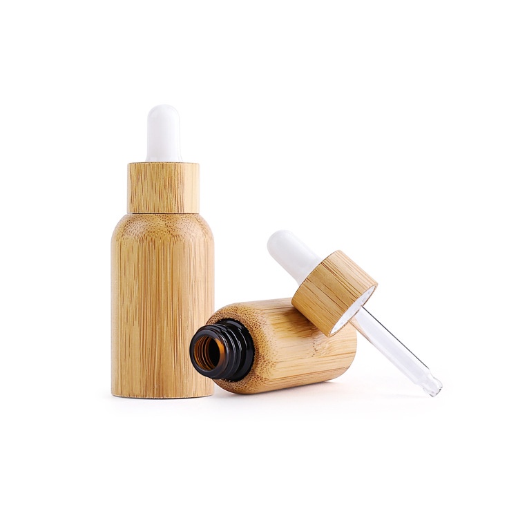 Luxury Full Bamboo Plastic Dropper Bottle 1oz for Essential Oil Cosmetic Personal Care Packaging Luxury Full Bamboo Plastic Dropper Bottle 1oz for Essential Oil Cosmetic Personal Care Packaging