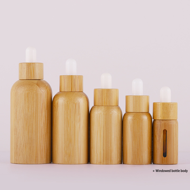 Luxury Full Bamboo Plastic Dropper Bottle 1oz for Essential Oil Cosmetic Personal Care Packaging Luxury Full Bamboo Plastic Dropper Bottle 1oz for Essential Oil Cosmetic Personal Care Packaging