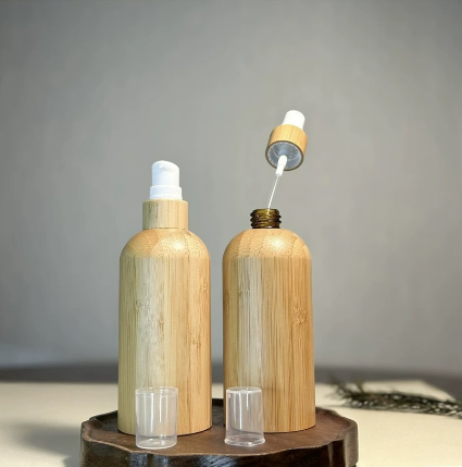 Luxury Full Bamboo Plastic Dropper Bottle 1oz for Essential Oil Cosmetic Personal Care Packaging Luxury Full Bamboo Plastic Dropper Bottle 1oz for Essential Oil Cosmetic Personal Care Packaging