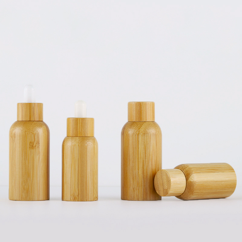 Luxury Full Bamboo Plastic Dropper Bottle 1oz for Essential Oil Cosmetic Personal Care Packaging Luxury Full Bamboo Plastic Dropper Bottle 1oz for Essential Oil Cosmetic Personal Care Packaging