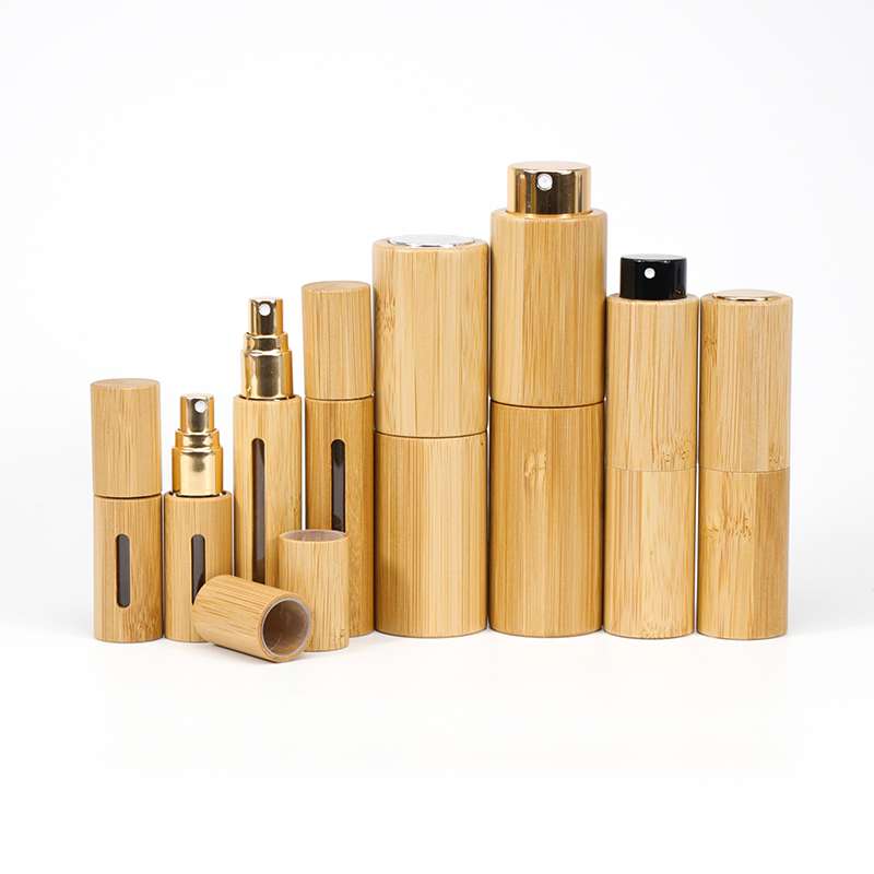 In Stock 20ml Luxury Personal Care Refill Perfume Bamboo Spray Glass Portable Atomizer Bottle