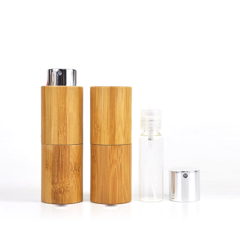 Luxury Perfume Bottle Portable 5ml 10ml Mini Perfume Essential Oil Spray Bottle Natural Bamboo Bottles Luxury Perfume Bottle Portable 5ml 10ml Mini Perfume Essential Oil Spray Bottle Natural Bamboo Bottles