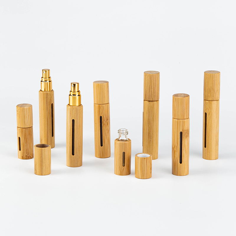 Luxury Perfume Bottle Portable 5ml 10ml Mini Perfume Essential Oil Spray Bottle Natural Bamboo Bottles Luxury Perfume Bottle Portable 5ml 10ml Mini Perfume Essential Oil Spray Bottle Natural Bamboo Bottles