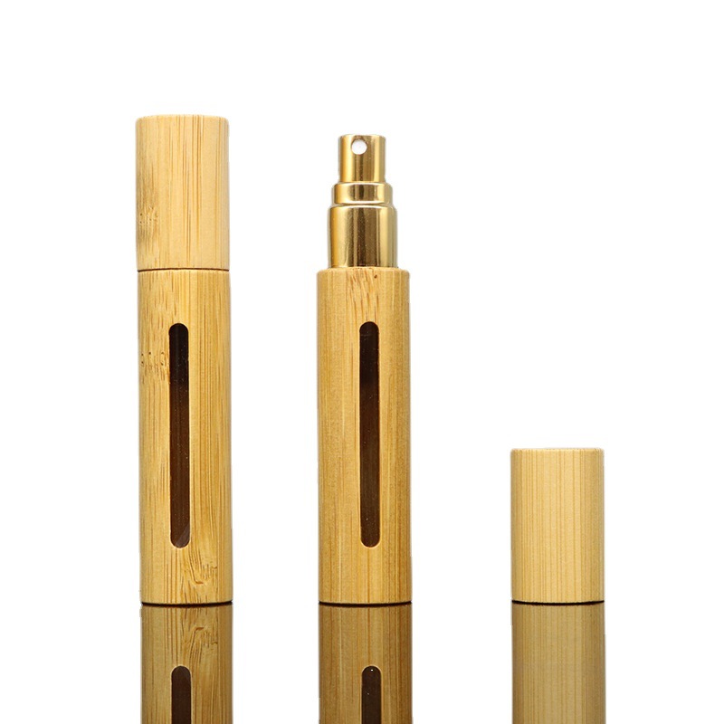 Luxury Perfume Bottle Portable 5ml 10ml Mini Perfume Essential Oil Spray Bottle Natural Bamboo Bottles Luxury Perfume Bottle Portable 5ml 10ml Mini Perfume Essential Oil Spray Bottle Natural Bamboo Bottles