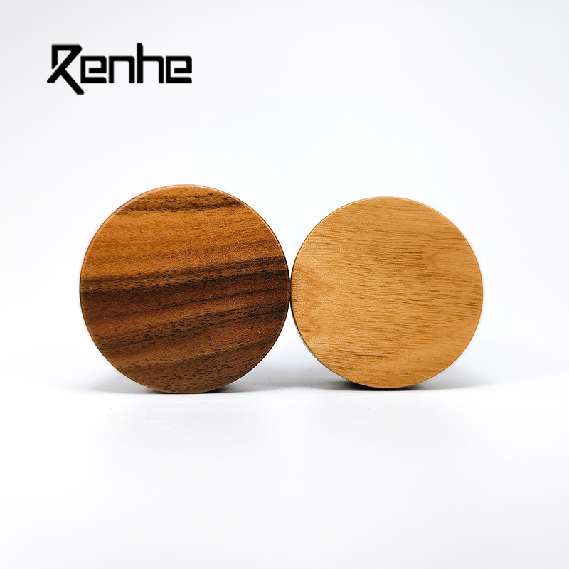Custom 10g 15g 30g 50g Cosmetics Packaging Luxury Black Walnut Aluminum Face Cream Jar Screw Cap
