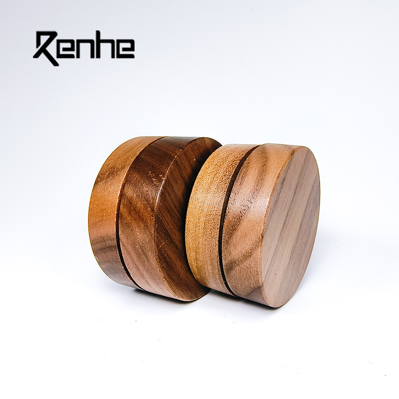 Custom 10g 15g 30g 50g Cosmetics Packaging Luxury Black Walnut Aluminum Face Cream Jar Screw Cap