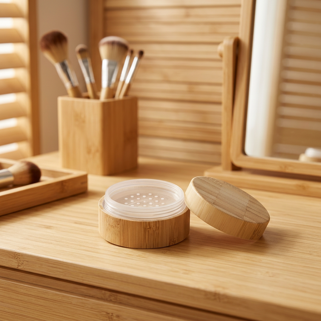 Eco-Friendly Empty Bamboo Natural Cosmetic Packaging Powder Container 20g 30g Bamboo Loose Powder Jar Eco-Friendly Empty Bamboo Natural Cosmetic Packaging Powder Container 20g 30g Bamboo Loose Powder Jar