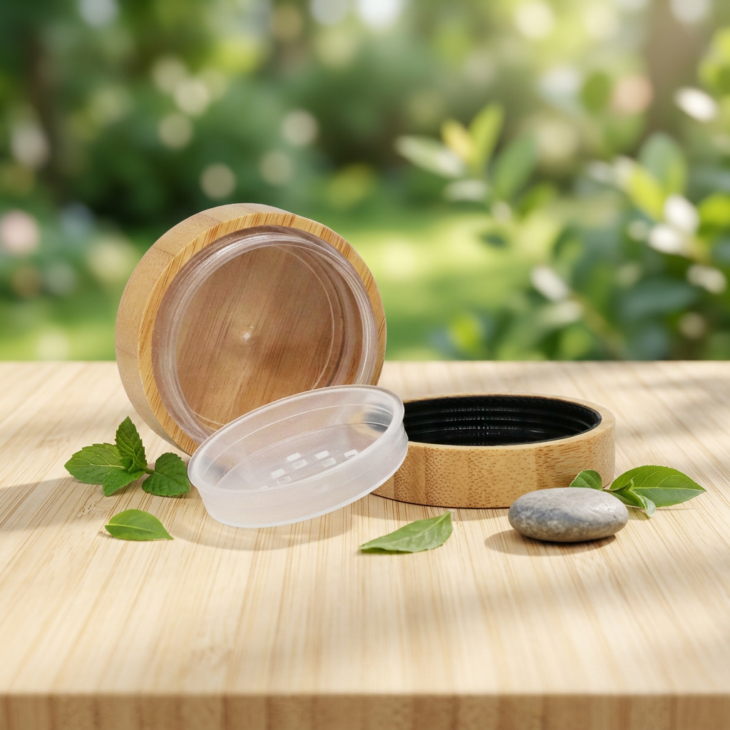 Eco-Friendly Empty Bamboo Natural Cosmetic Packaging Powder Container 20g 30g Bamboo Loose Powder Jar Eco-Friendly Empty Bamboo Natural Cosmetic Packaging Powder Container 20g 30g Bamboo Loose Powder Jar
