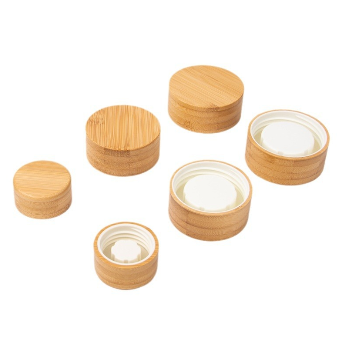 Factory Hot Sale Custom logo Wood Lid 50*25mm Glass Bottle Cap Screw Thread Lid Water Cup Bamboo Cap Factory Hot Sale Custom logo Wood Lid 50*25mm Glass Bottle Cap Screw Thread Lid Water Cup Bamboo Cap