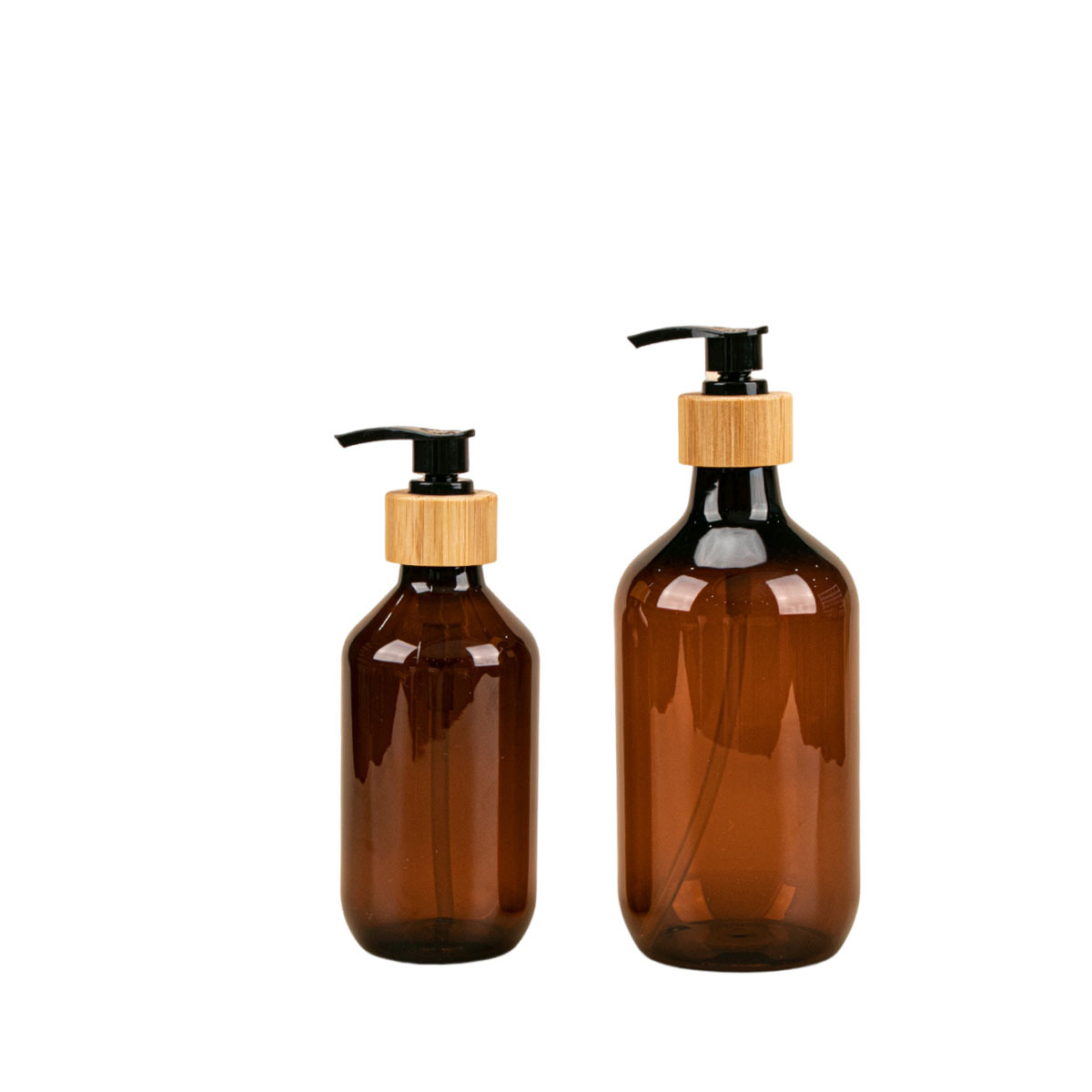 Custom 500ml Black White Plastic Soap Dispenser Bottle with Natural Bamboo Pump Refillable Shampoo Lotion Dispenser for Bathroom Custom 500ml Black White Plastic Soap Dispenser Bottle with Natural Bamboo Pump Refillable Shampoo Lotion Dispenser for Bathroom