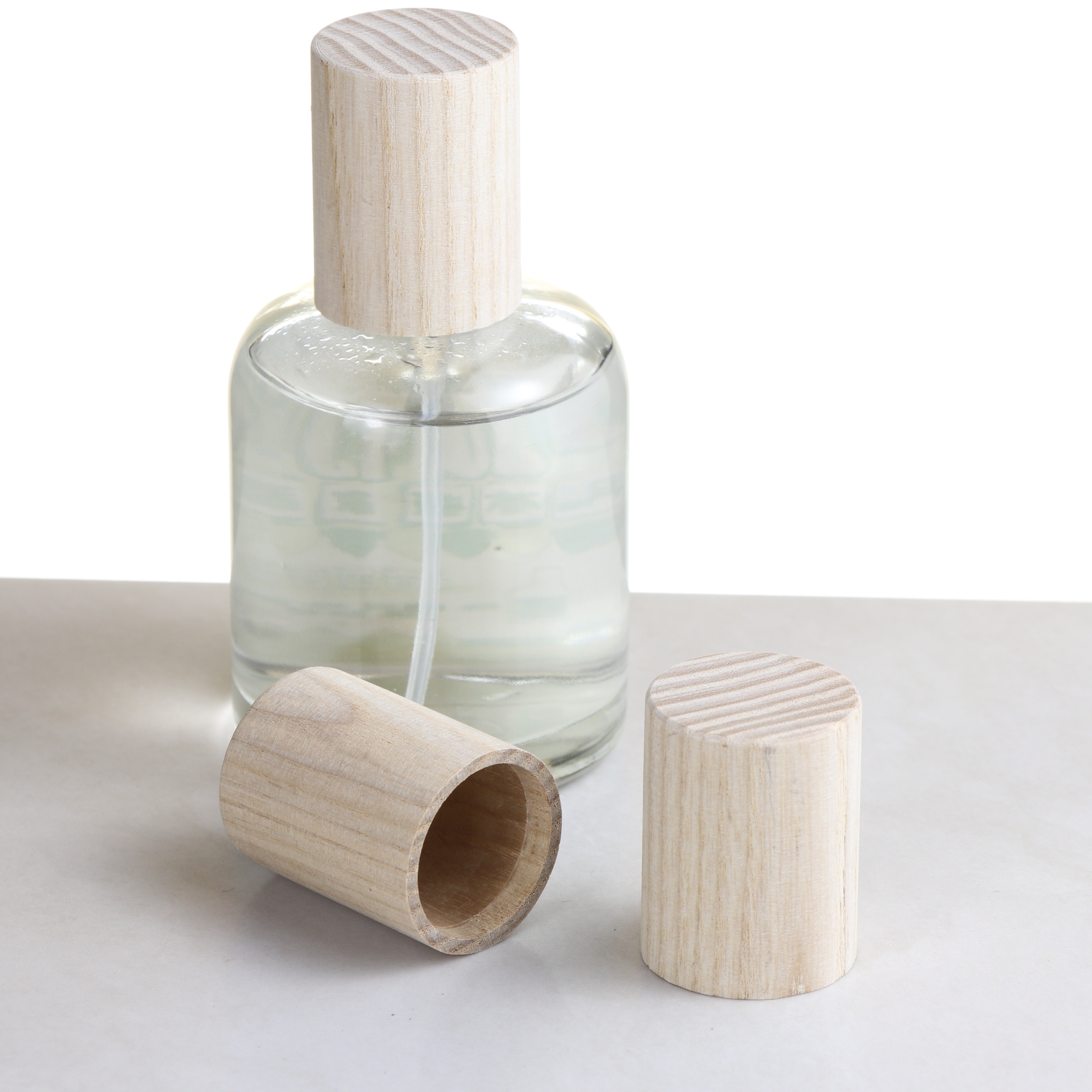 Factory Price Best Quality Essential Oils & Perfume Bottle with Natural Wood Cap Ideal Home Office Travel Perfume Bottle