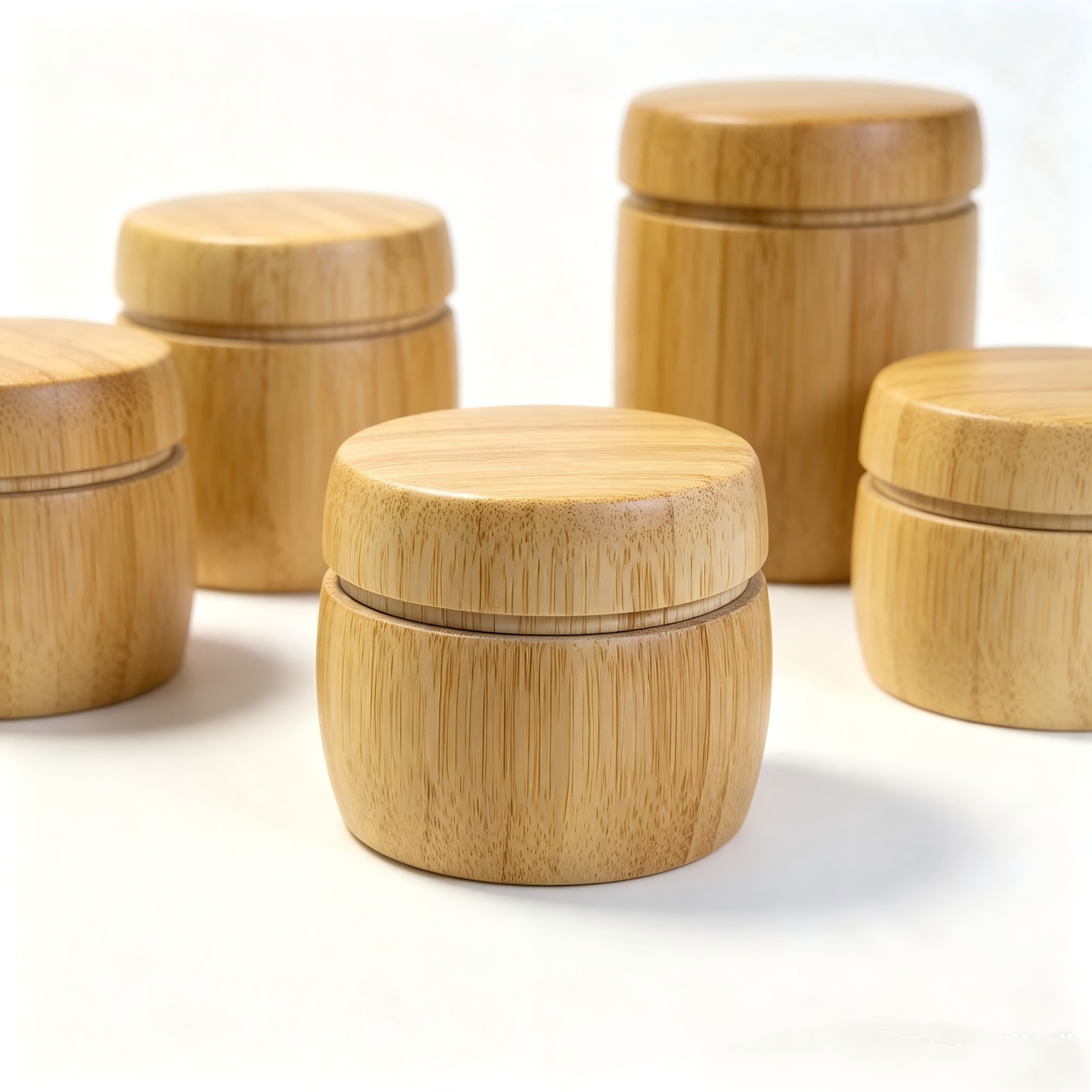 Wooden Bamboo Jar Hot Selling Container Recycled Bamboo Packaging Unique Design Cosmetic 50g Bamboo Cosmetic Cream Jar Wooden Bamboo Jar Hot Selling Container Recycled Bamboo Packaging Unique Design Cosmetic 50g Bamboo Cosmetic Cream Jar