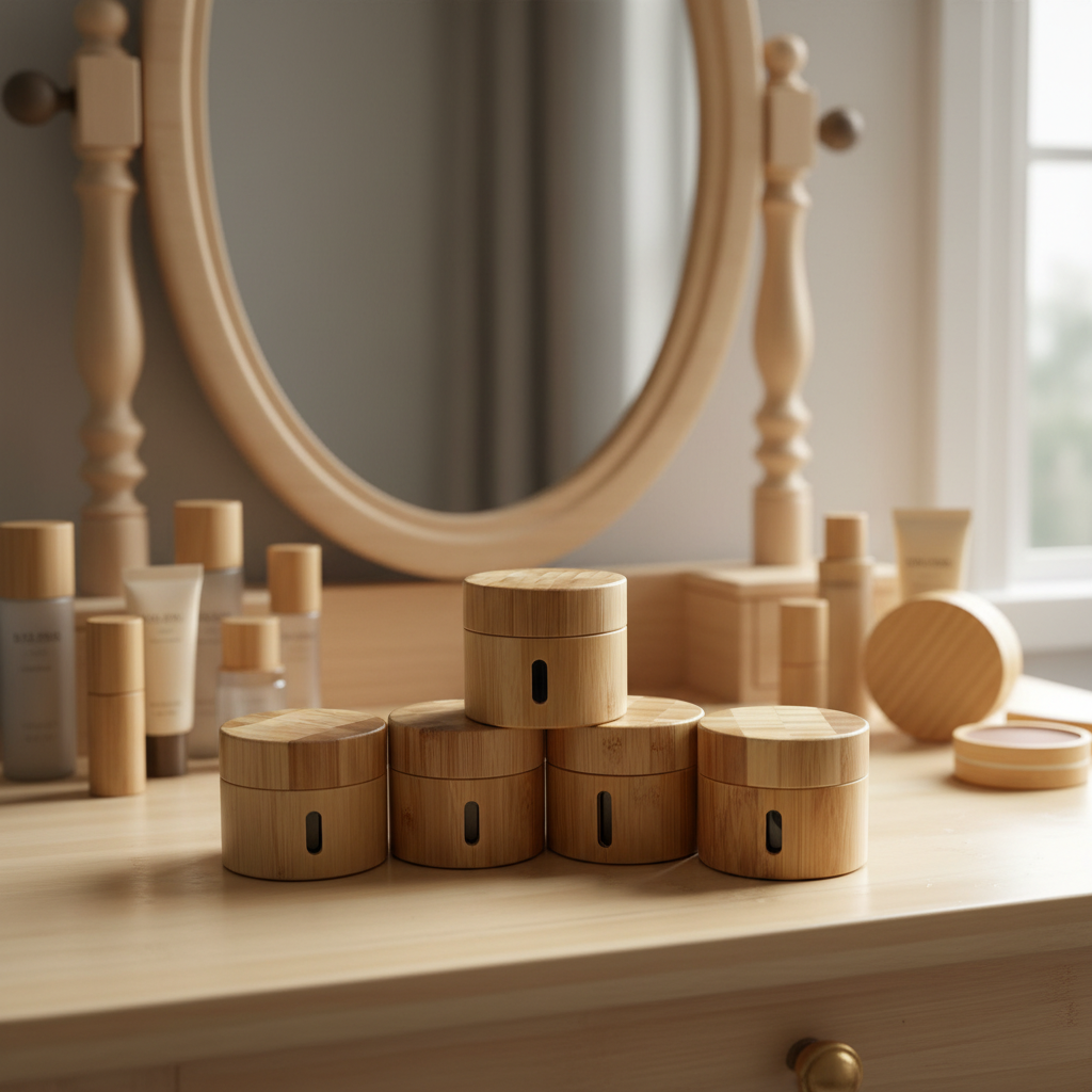 Creams and Lotions Bottle Refillable High-end Style 5g-250g Bamboo Glass Jar with Screw Cap Cosmetic Container Storage Jar Creams and Lotions Bottle Refillable High-end Style 5g-250g Bamboo Glass Jar with Screw Cap Cosmetic Container Storage Jar