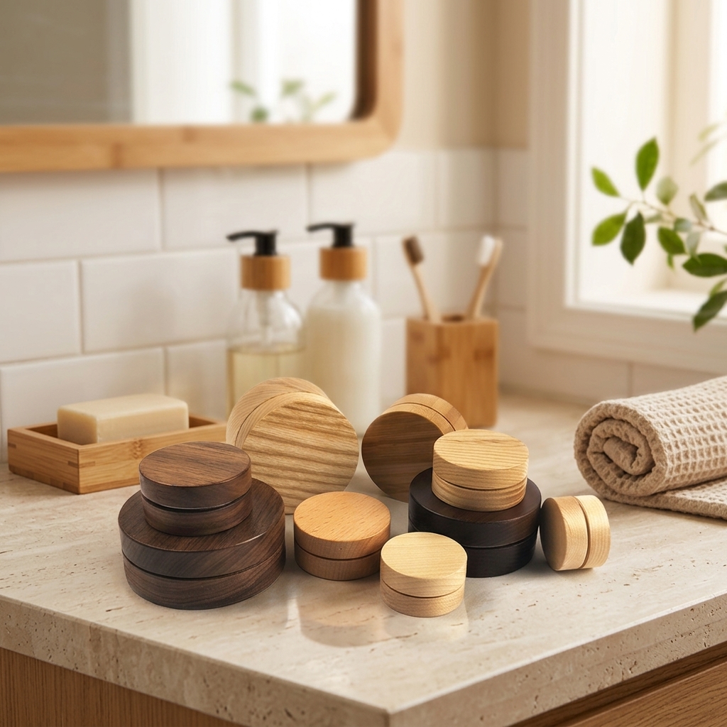 Eco Wooden Pump Plastic Wash Bottle Bamboo Trigger Sprayer Empty Vessel for Body Wash Hair Conditioner Brand Custom Packaging No reviews yet