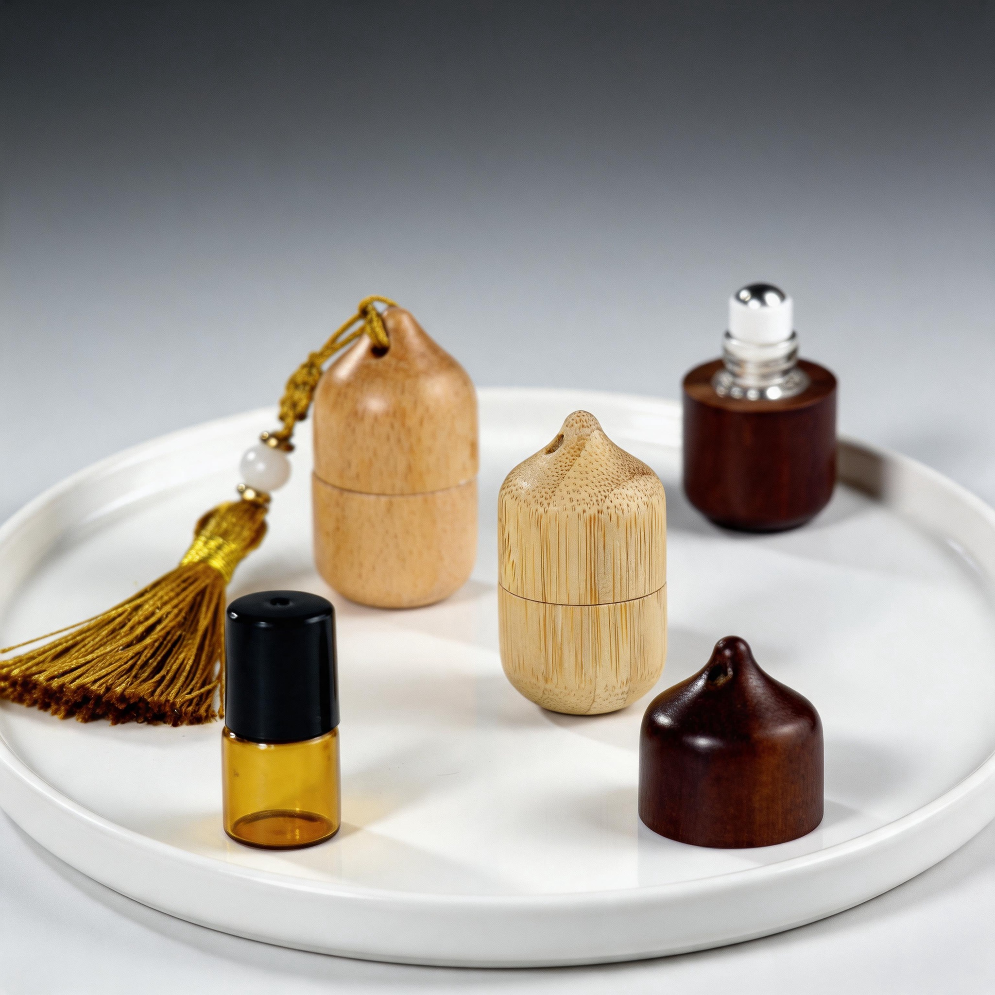 Wooden Cap Glass Roller Bottles Essential Oils Aromatherapy Travel Storage Roller Bottle Wooden Cap Glass Roller Bottles Essential Oils Aromatherapy Travel Storage Roller Bottle