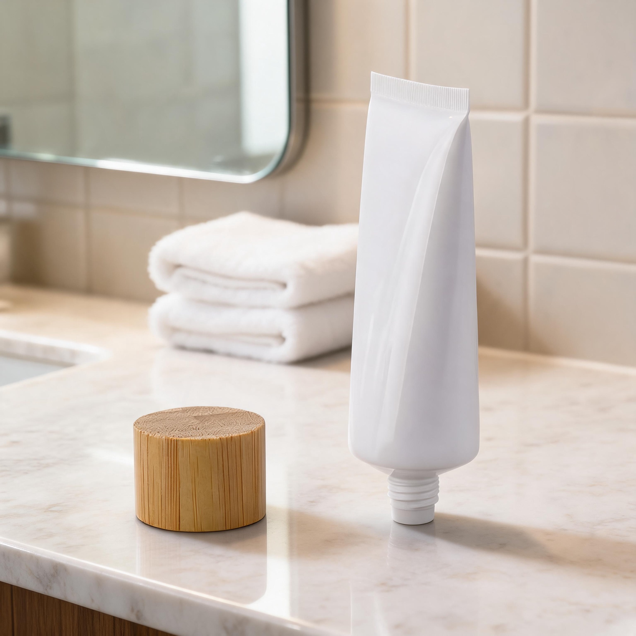 Squeeze Tubes with Bamboo Caps Ideal Home Travel and Salon Use Portable and Eco - Friendly Beauty Containers Cosmetic Tube