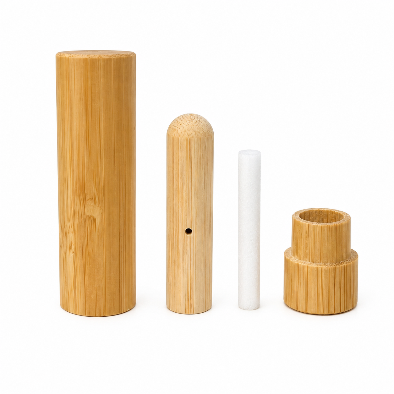 Natural Beech Wood Aroma Inhaler Portable Essential Oil Nasal Inhaler Tube With Cotton Wick for Aromatherapy Natural Beech Wood Aroma Inhaler Portable Essential Oil Nasal Inhaler Tube With Cotton Wick for Aromatherapy