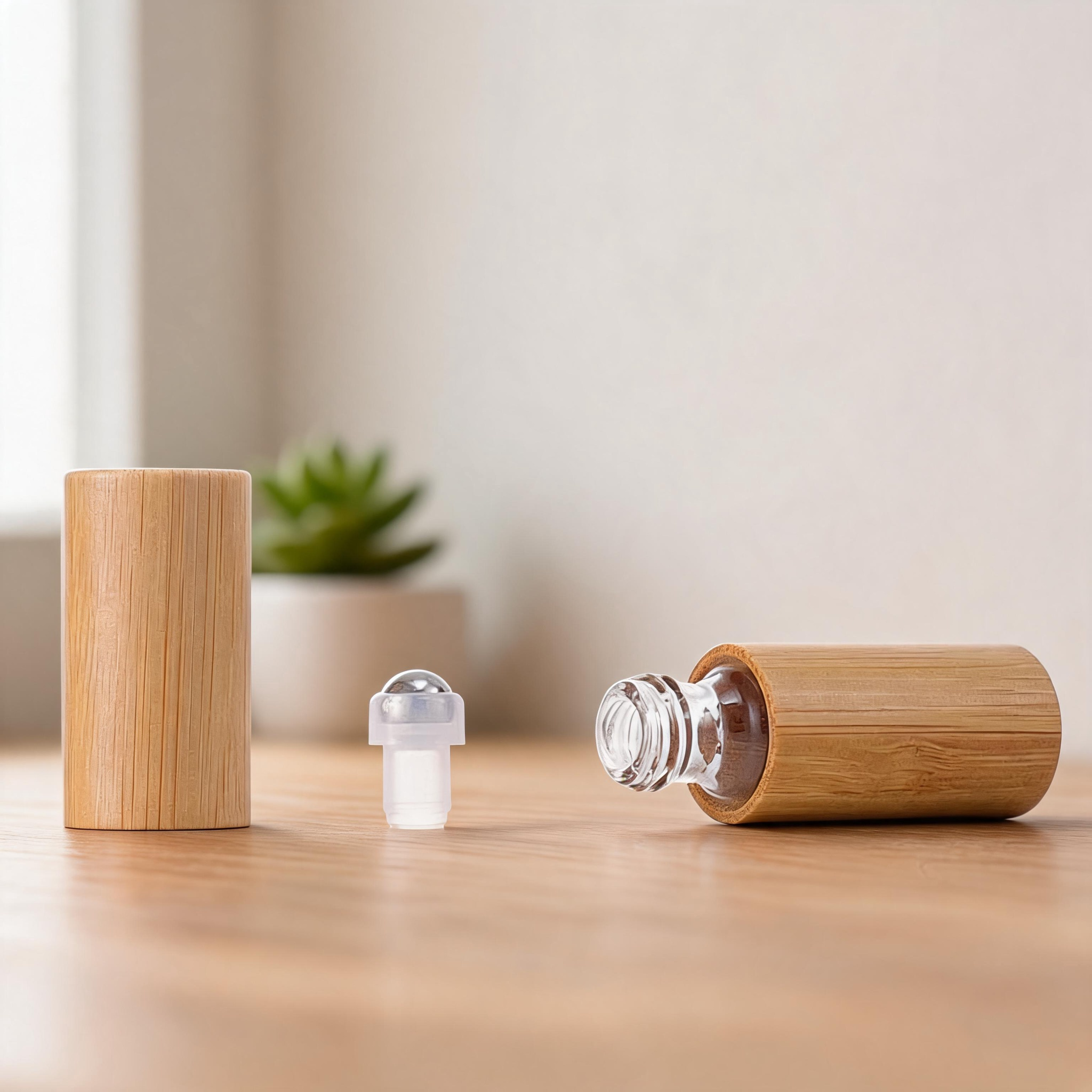 Eco Friendly Wooden 10ml Perfume Essential Oil Full Bamboo Roller Bottle with Steel Roller Ball Bamboo Cosmetic Packaging Eco Friendly Wooden 10ml Perfume Essential Oil Full Bamboo Roller Bottle with Steel Roller Ball Bamboo Cosmetic Packaging