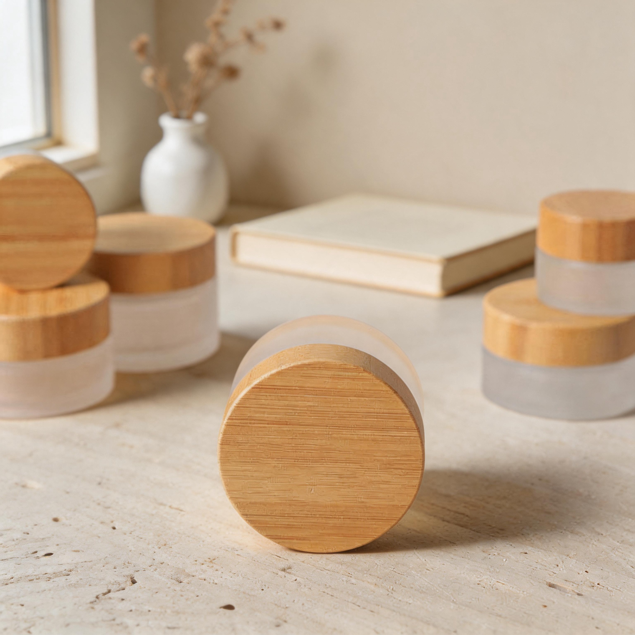 Eco Friendly Waterproof Custom Portable Bamboo Cosmetic Jar Office Bedroom Travel Cosmetic Jars Eco Friendly Waterproof Custom Portable Bamboo Cosmetic Jar Office Bedroom Travel Cosmetic Jars