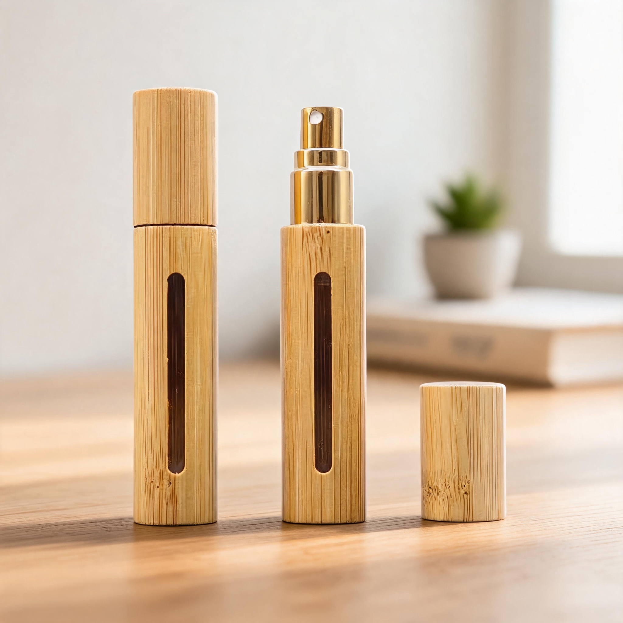 High - Efficiency Refillable Bamboo Perfume Bottle with Refillable Design Bedroom Office Outdoor Perfume Bottle High - Efficiency Refillable Bamboo Perfume Bottle with Refillable Design Bedroom Office Outdoor Perfume Bottle